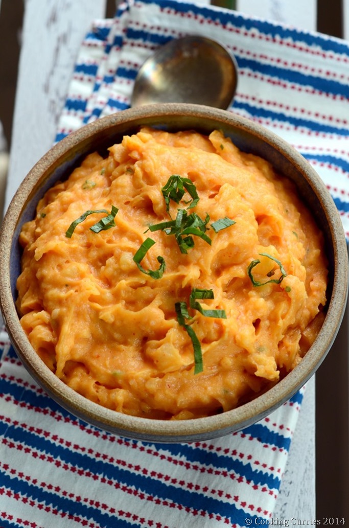 Red Curry Mashed Potatoes - Thanksgiving Sides - Vegan Vegetarian Glutenfree - Mirch Masala (2)