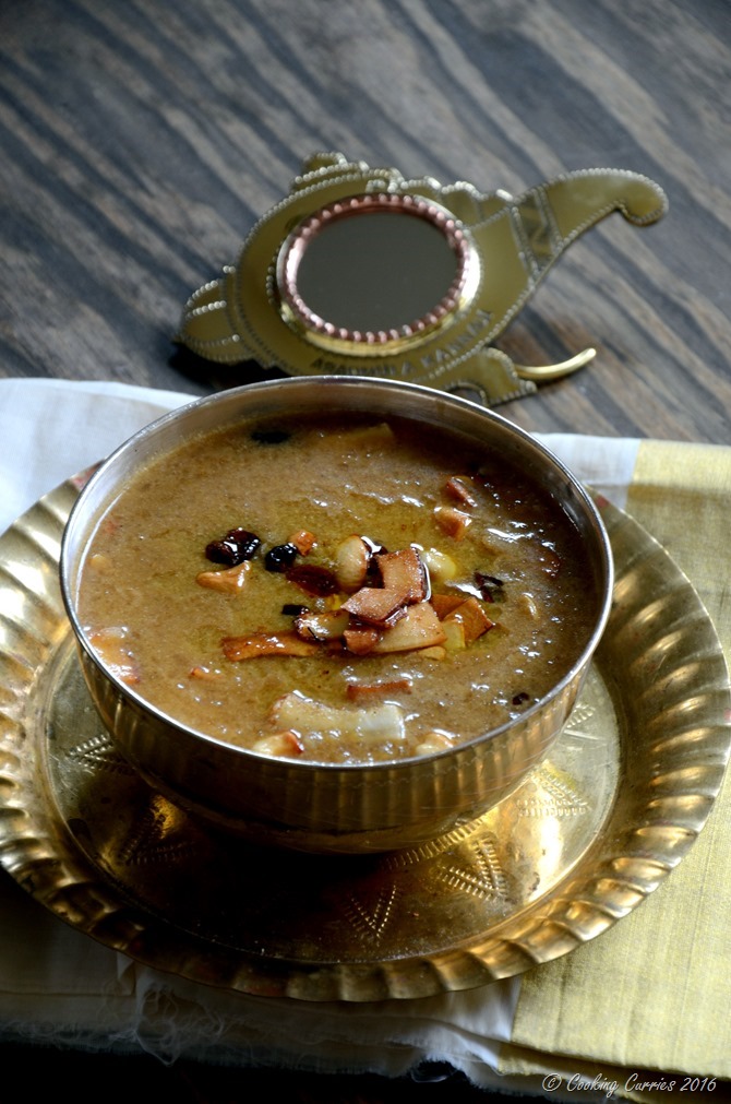 Aval Payasam ~ Beaten Brown Rice (Poha) Pudding with Jaggery and Coconut Milk - Cooking Curries - Kerala Sadya Recipes Vishu Onam (4)