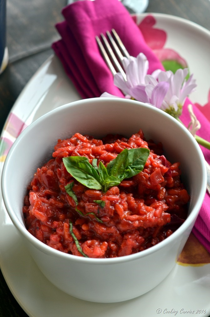 Beetroot Risotto Beet Risotto - Vegetarian, Gluten Free - Cooking Curries (4)