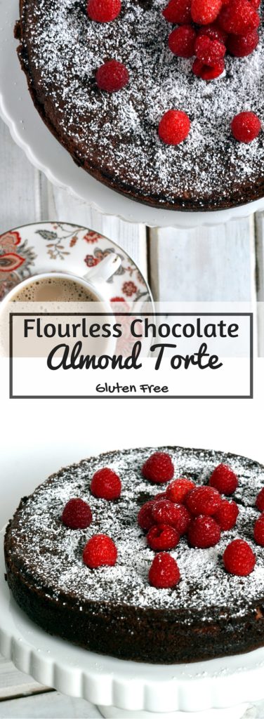 Flourless Chocolate Almond Torte - Cooking Curries - Gluten Free Vegetarian Dessert 