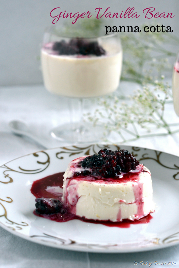 Ginger Vanilla Bean Panna Cotta