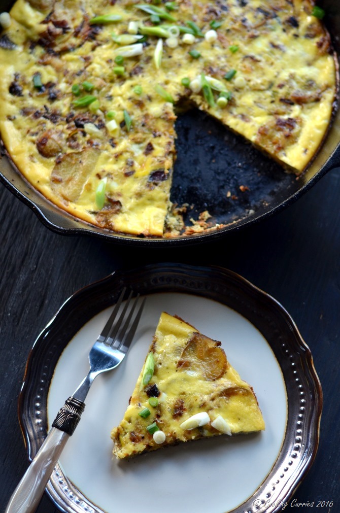 Potato Leek Frittata - A Brunch Recipe - Cooking Curries (2)