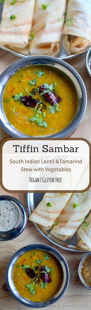 Tiffin Sambar - South Indian Lentil and Tamarind Stew with Vegetables - Vegan and Gluten Free - www.cookingcurries.com (2)