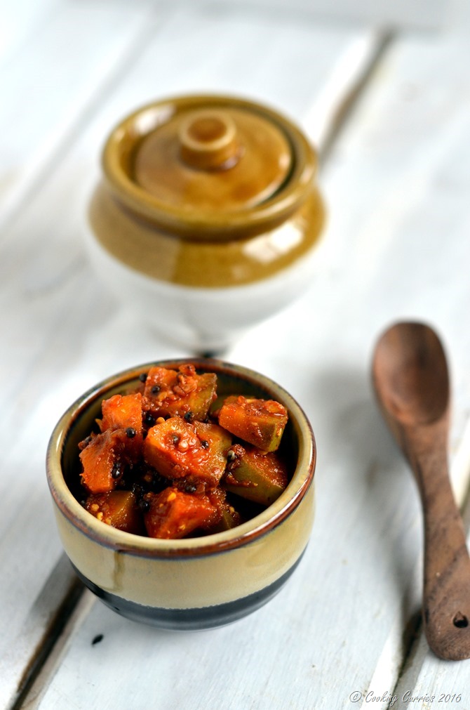 Instant Kerala Mango Pickle - Kadumanga Achar - Mangai Curry - A Kerala Sadya Recipe - www.cookingcurries.com (3)