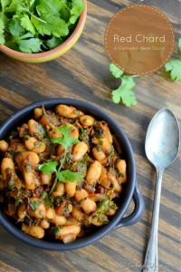 Red Chard and Cannellini Bean Saute - Vegan | Gluten Free