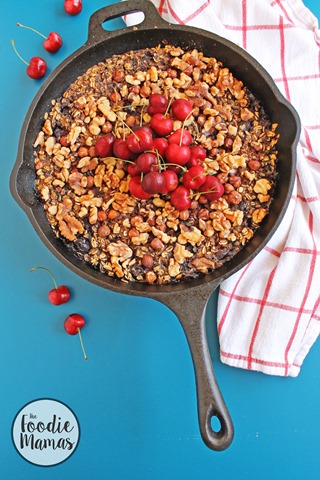 Cherry-vanilla-skillet-baked-oatmeal-watermarked