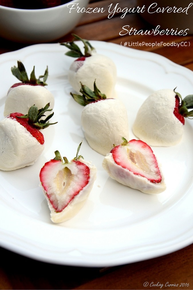 Frozen Yogurt Covered Strawberries - Little People Food - Toddler Food Recipes - www.cookingcurries.com (2)