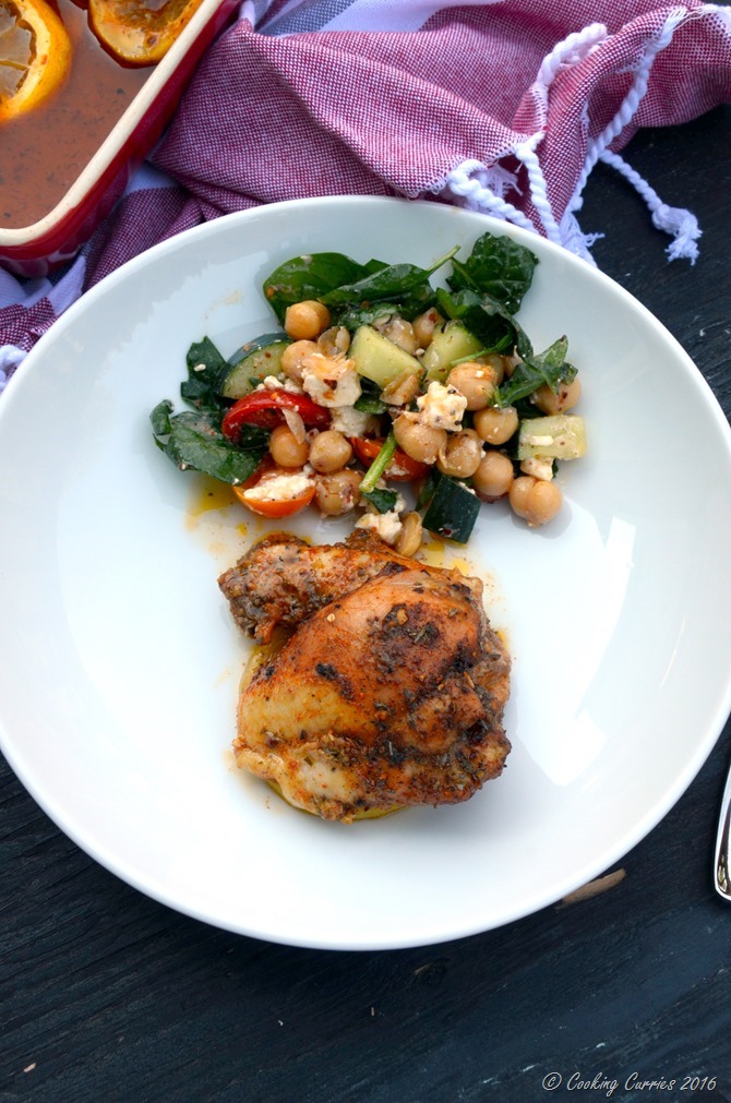 Mediterranean Spiced Lemon Roasted Chicken - Quick and Easy One Pot Recipe - www.cookingcurries.com (2)