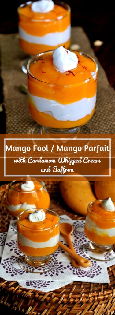 Mango Fool - Mango Parfait - with Cardamom Whipped Cream and Saffron. www.cookingcurries.com (2)