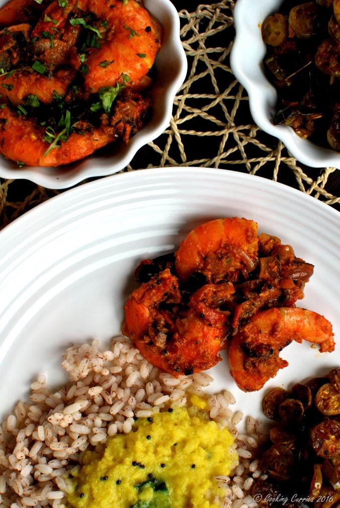 Nadan Prawns Masala Roast - Kerala Style Shrimp Masala Roast - www.cookingcurries.com- (4)