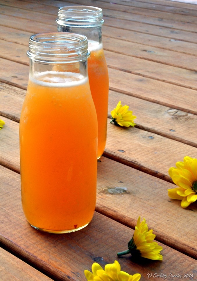 Peach Lemonade - a summer cooler. www.cookingcurries.com (4)