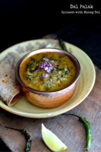 Dal Palak - Spinach with Moong Dal- Vegan | Gluten Free