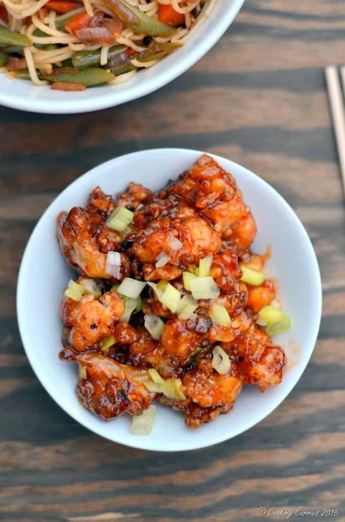 General Tso's Cauliflower - Crispy Cauliflower in a Sweet Chili Sauce - Vegan , Gluten Free - www.cookingcurries.com (5)