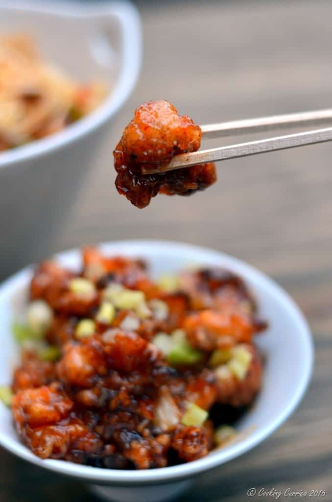 General Tso's Cauliflower - Crispy Cauliflower in a Sweet Chili Sauce - Vegan , Gluten Free - www.cookingcurries.com (3)