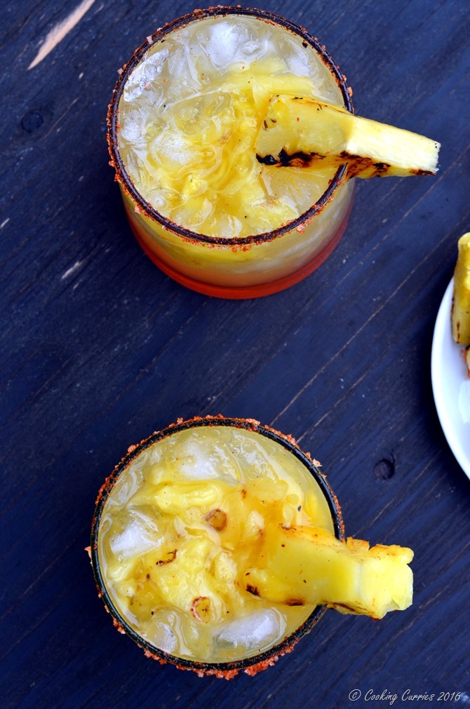 Grilled Pineapple Chilli Margarita - A summer cocktail! (4)
