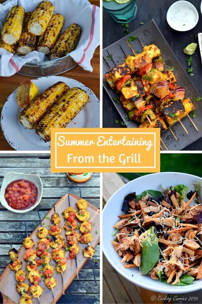 Summer Entertaining from the Grill - Look for the Ultimate Summer Entertaining Guide on www.cookingcurries.com
