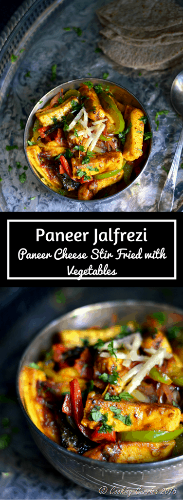 Paneer Jalfrezi - Paneer Stir Fried with Vegetables - www.cookingcurries.com