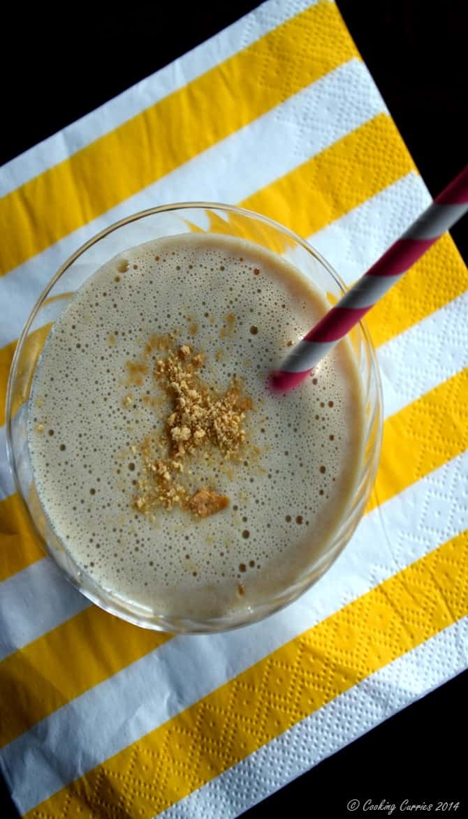 Peanut Butter, Banana and Oat Milk Smoothie - Little People Food By CC - Vegan Vegetarian Gluten Free - www.cookingcurries.com (3)
