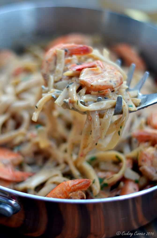 Cajun Shrimp Fettuccine - Easy Weeknight Dinner - www.cookingcurries.com (6)