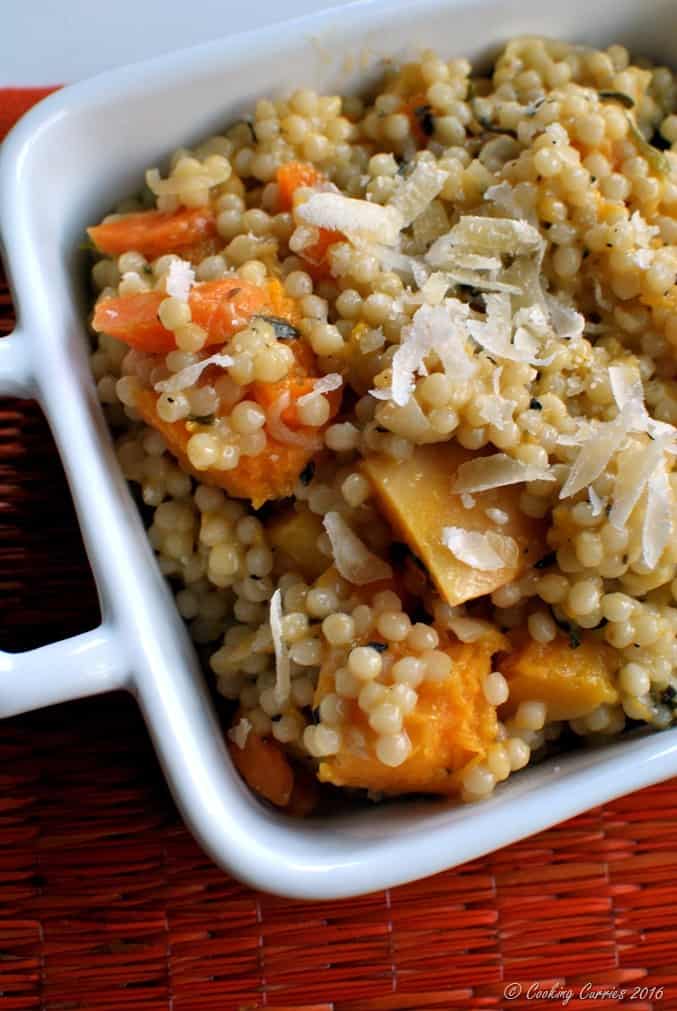Couscous Risotto withButternut Squash and Carrots - a fall Thanksgiving recipe - vegetarian (3)