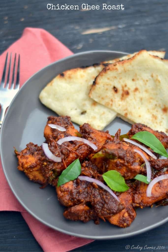 Kerala Style Chicken Ghee Roast - www.cookingcurries.com