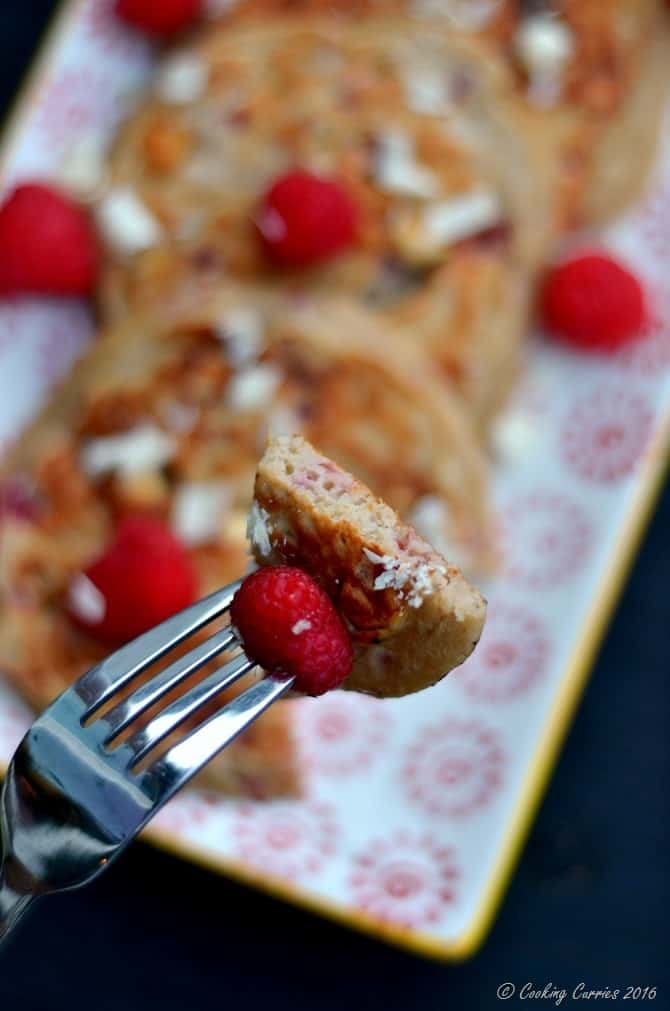 Raspberry White Chocolate Pancakes - FoodieMamas - www.cookingcurries.com (3)