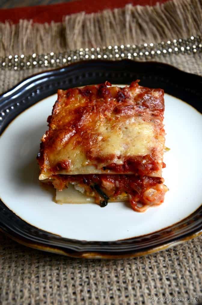 Butternut Squash lasagna with Marinara Sauce - Thanksgiving Recipe - Vegetarian (3)