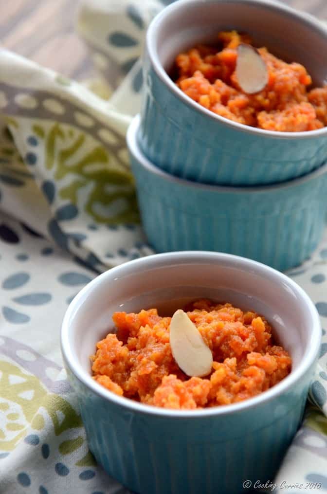 Carrot halwa with condensed on sale milk in pressure cooker