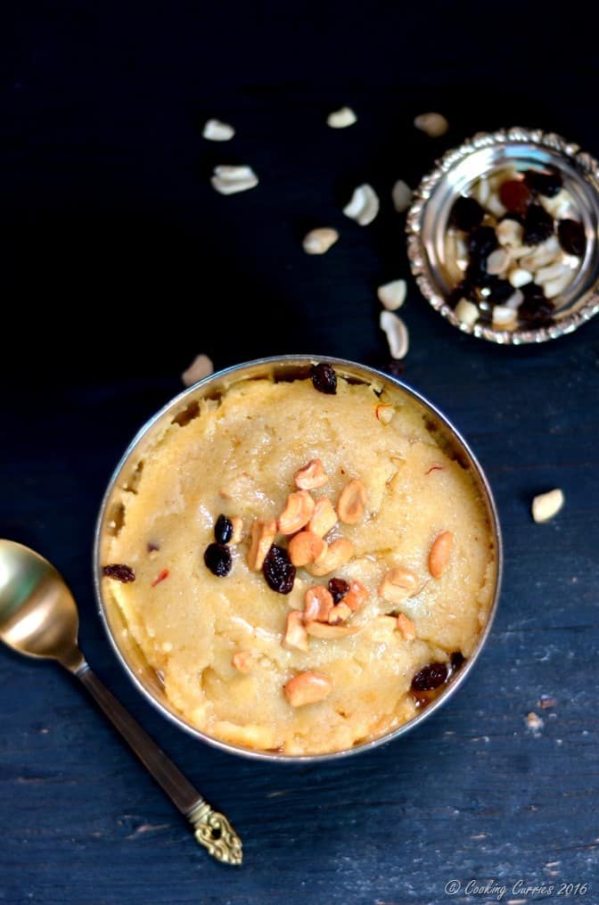 Sooji Halwa - Sweet Semolina Pudding - indian Festival recipes - Diwali, Navarathri (2)