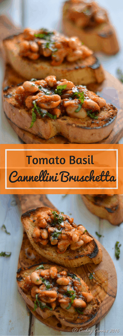 Tomato Basil Cannellini Bruschetta - The Tuscan Way