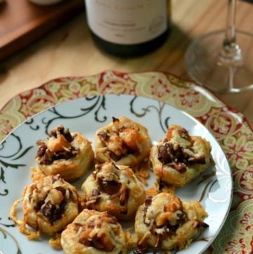 Butternut Squash and Chanterelle Puff Pastry Bites