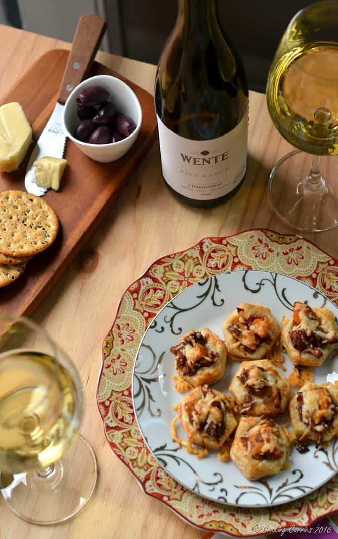 Butternut Squash and Chanterelle Puff Pastry Bites - Holiday Entertaining Food and Wine Pairing with Wente Vineyards Chardonnay (4)