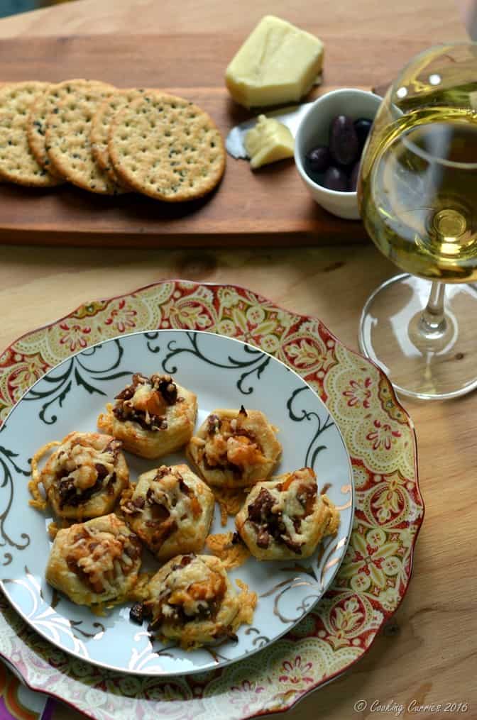 Butternut Squash and Chanterelle Puff Pastry Bites - Holiday Entertaining Food and Wine Pairing with Wente Vineyards Chardonnay (3)