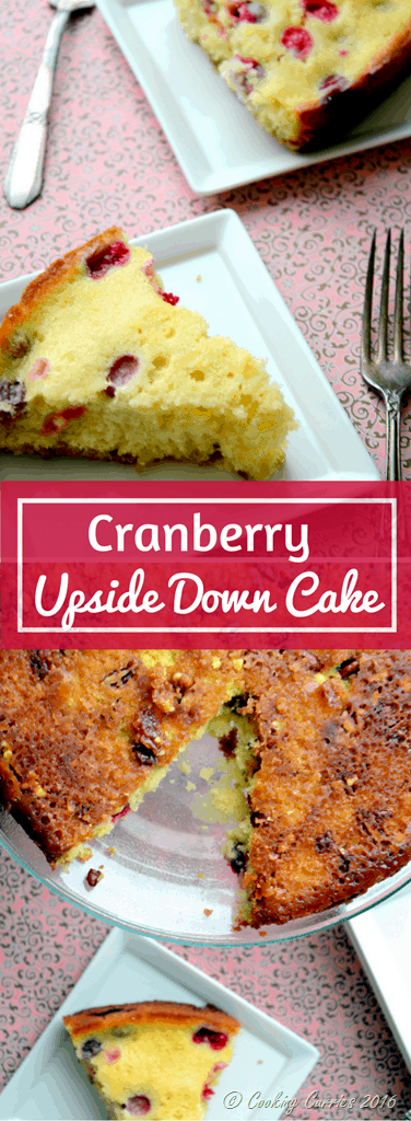 Cranberry Upside Down Cake - Thanksgiving Dessert