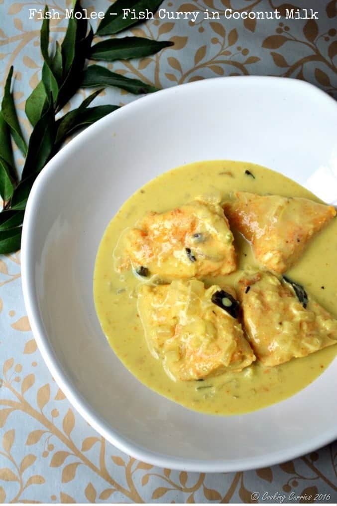 Fish Molee - Kerala Style Fish Curry with Coconut Milk - Kerala Christmas Recipes