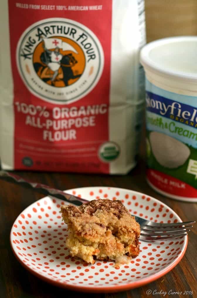 Ginger Pear Streusel Coffee Cake - Stonyfield Organic and King Arthur Flour Organic - Stonyfield Clean Plate Club (5)