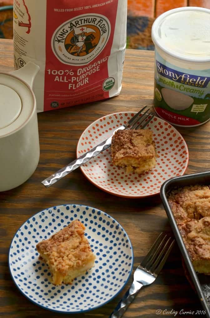 Ginger Pear Streusel Coffee Cake - Stonyfield Organic and King Arthur Flour Organic - Stonyfield Clean Plate Club (2)
