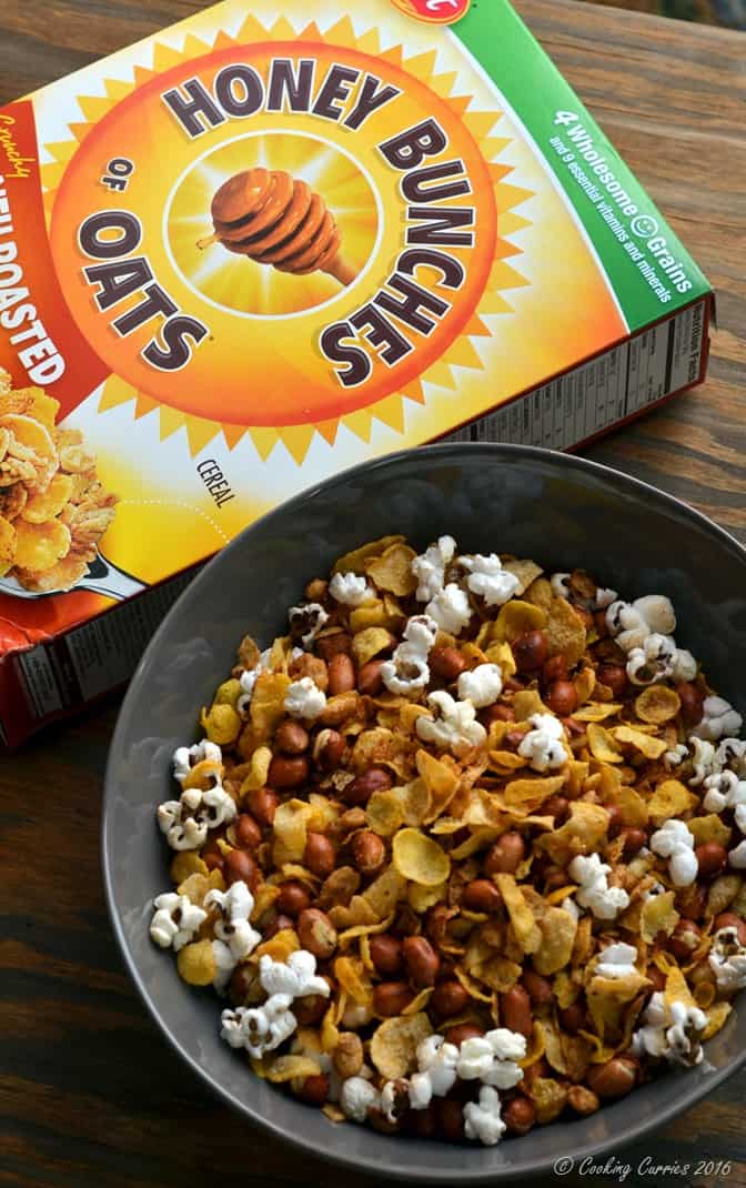 Popcorn Cereal Trail Mix - perfect snack for movies