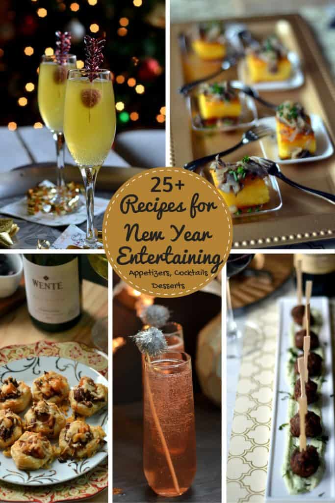 25+ Recipes for New Year Entertaining - Cocktail and Dessert Party Recipes