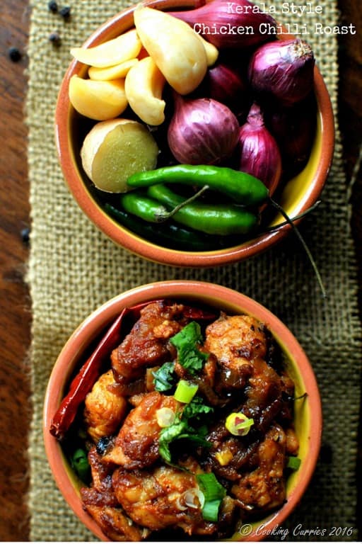 Kerala Style Chicken Chilli Roast