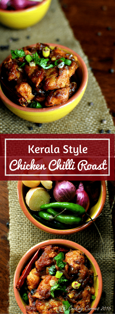 Kerala Style Chicken Chilli Roast