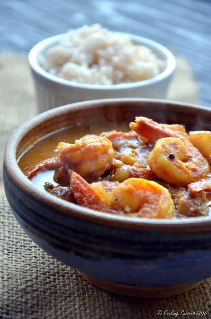 Kerala Style Prawns Tomato Curry - Shrimp Tomato Curry (4)