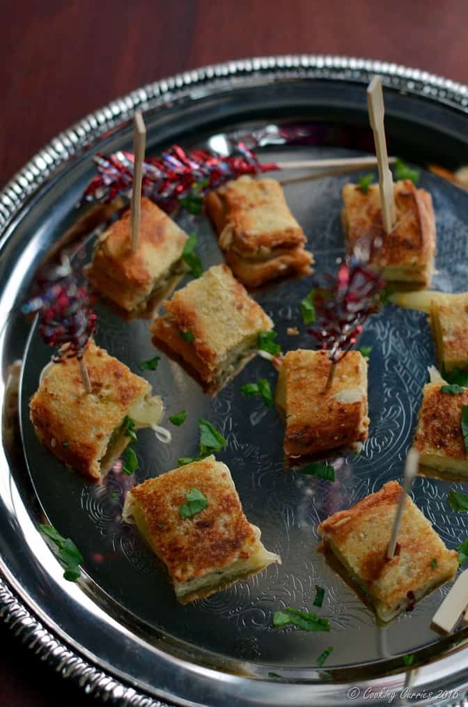 Truffle Grilled Cheese Sandwich Bites - Party Appetizer (2)