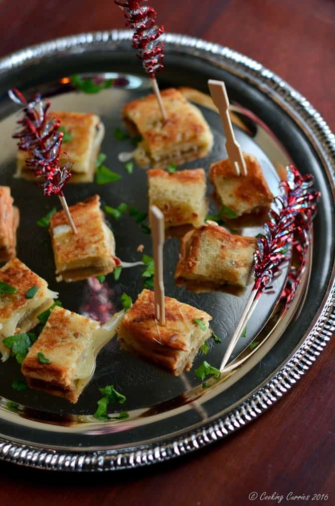 Truffle Grilled Cheese Sandwich Bites - Party Appetizer (3)