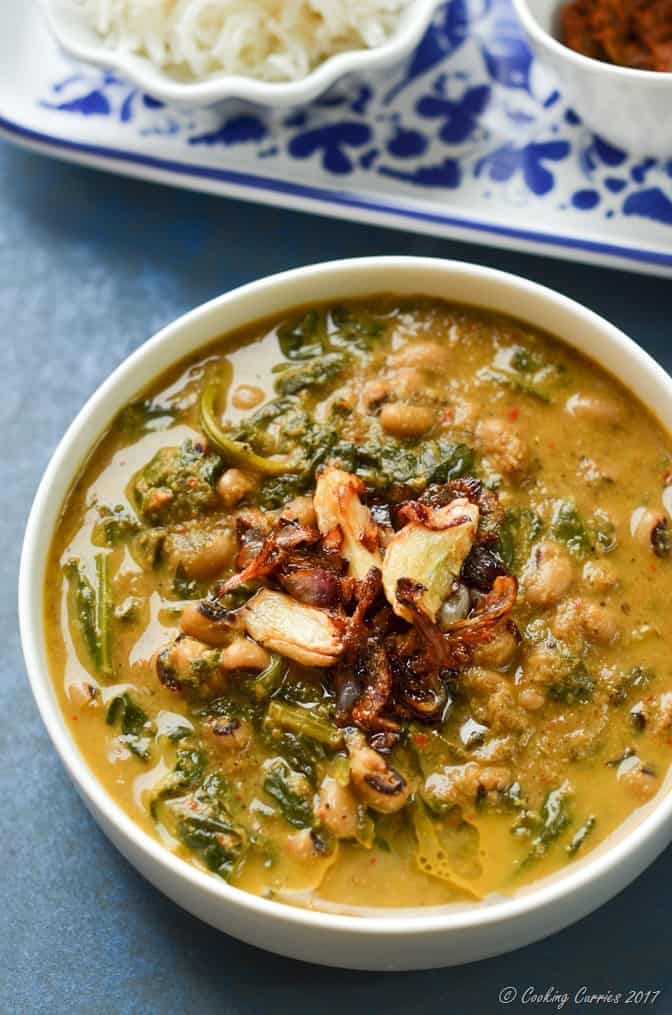 Mangalorean Black Eyed Peas and Spinach Curry (1 of 5)