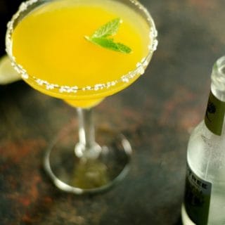 Mango Margaritas with Ginger and Mint