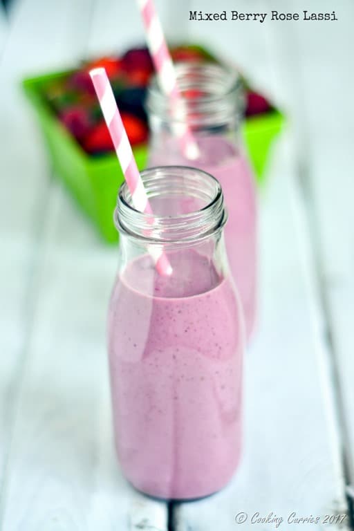 Mixed Berry Rose Lassi