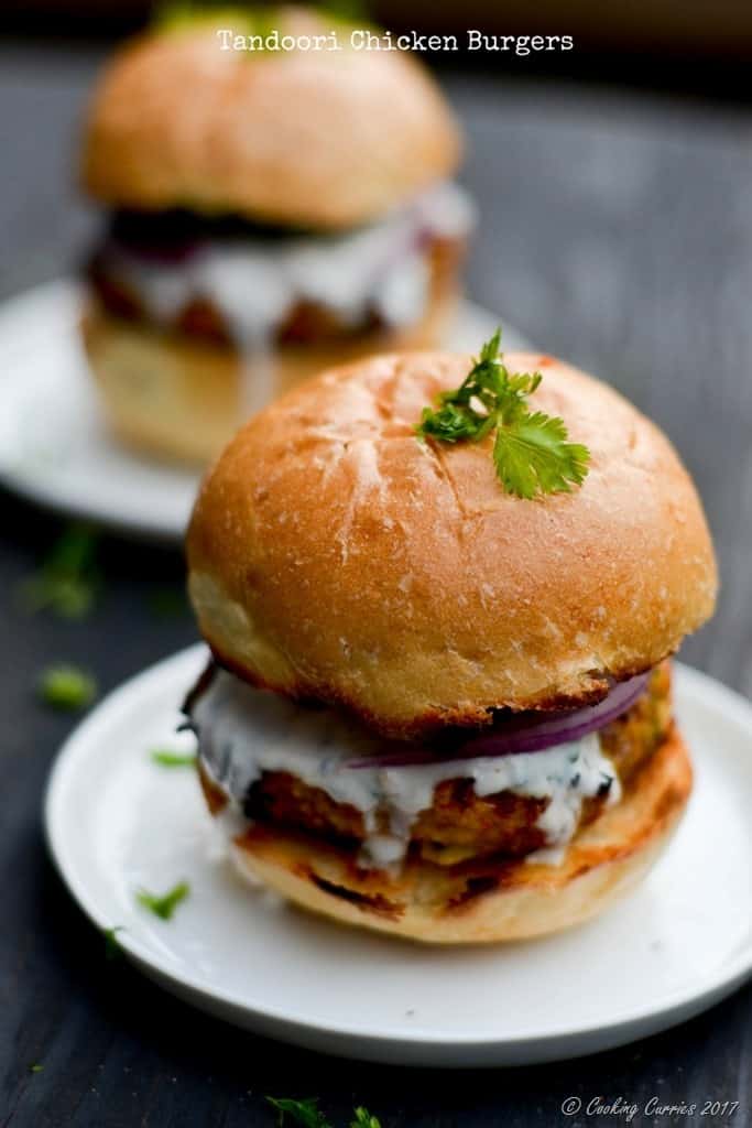 Tandoori Chicken Burgers