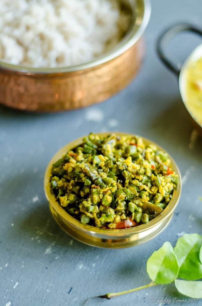 Achinga Payar Thoran - Yard Long Beans Saute with Coconut (4 of 4)