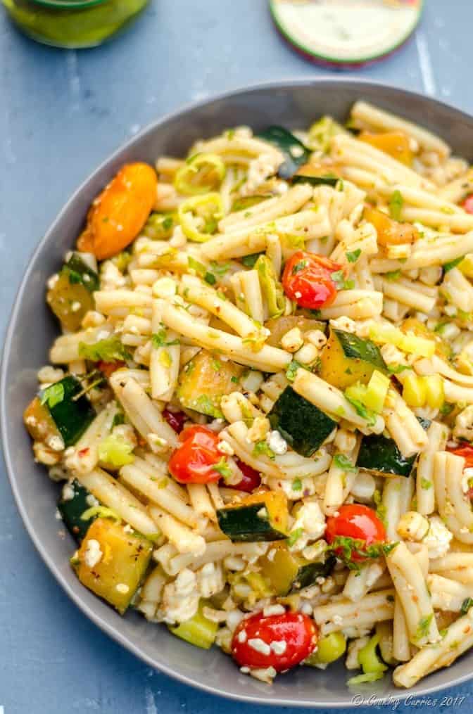 Mediterranean Pasta Salad with Grilled Summer Vegetables (2 of 7)